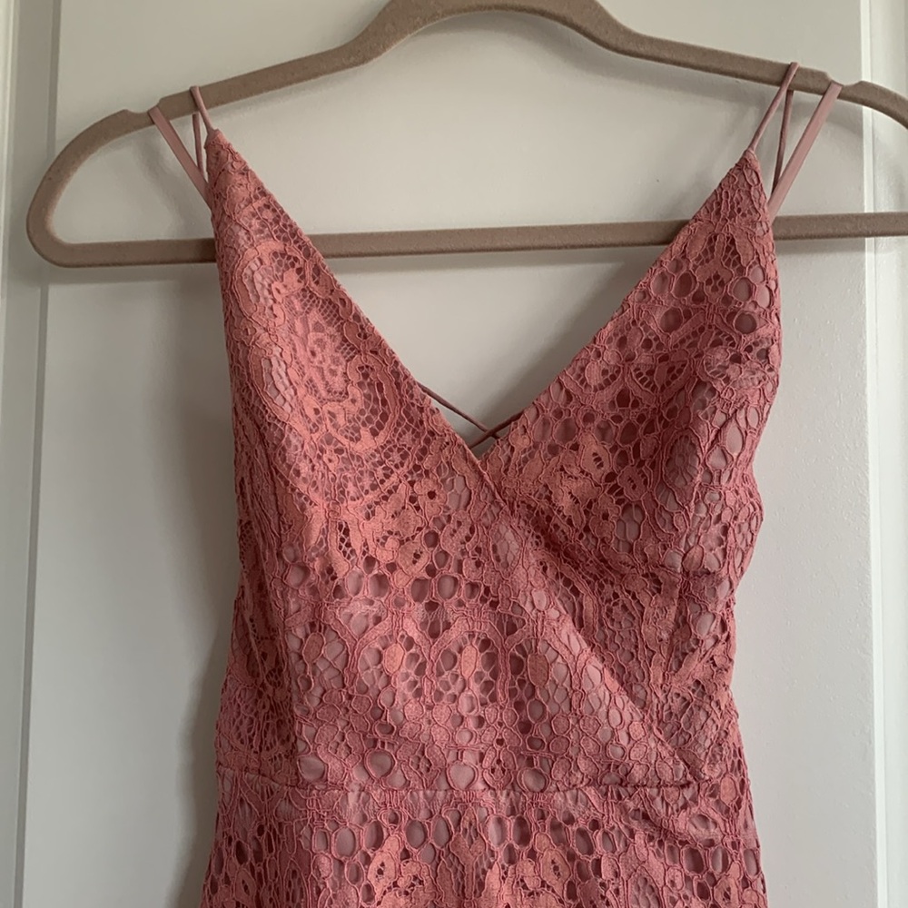 ASOS PINK LACE DRESS - Picture 3 of 6